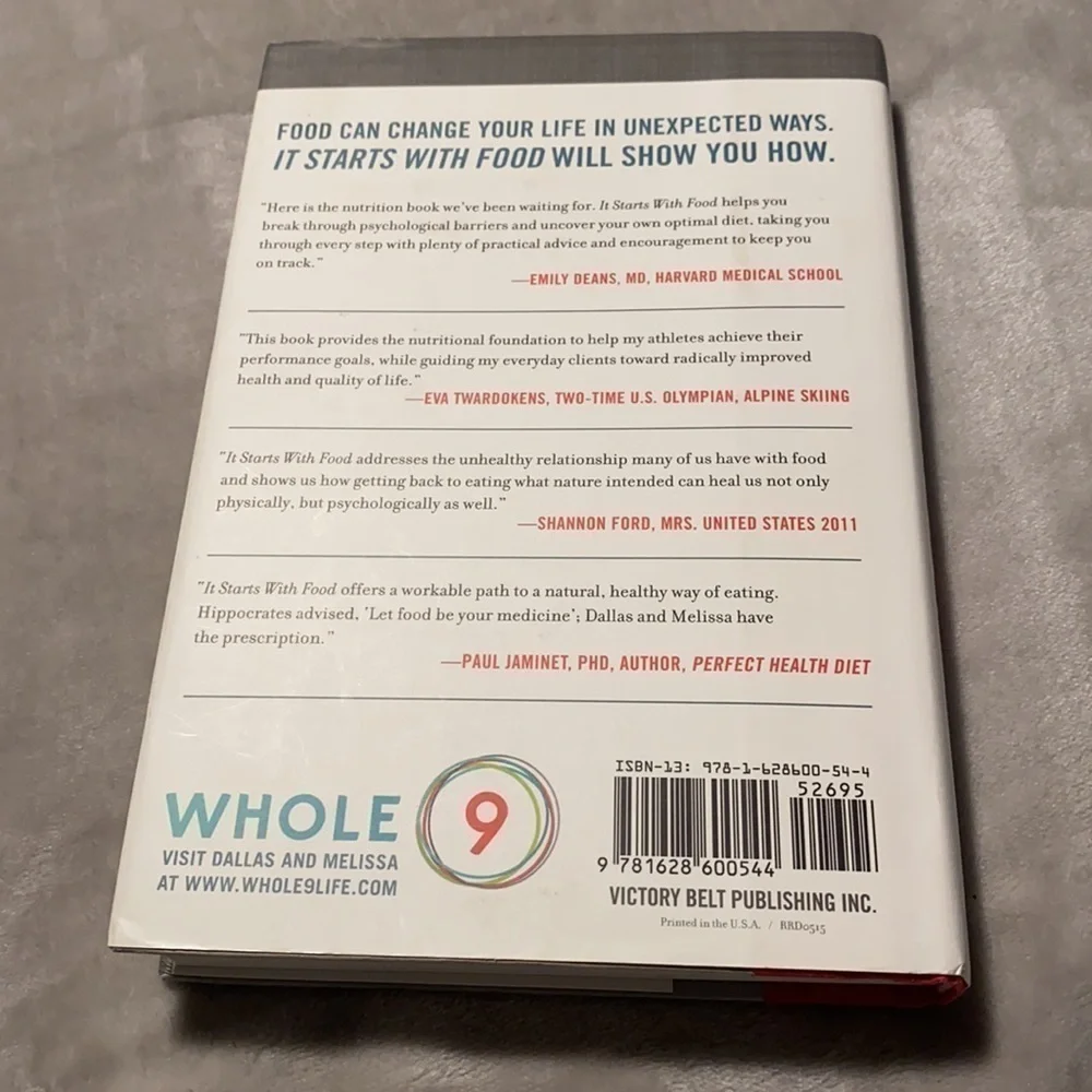 2 for $28 books, Whole 30 It Starts with Food Book & Cookbook